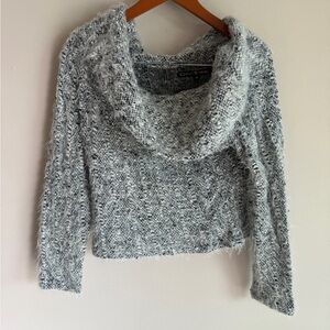 Cozy Gray Cowl Neck Sweater